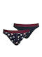 Herren Slips Blau mit Mustern 2Packung