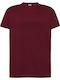JHK Men's Short Sleeve Promotional T-Shirt Burgundy