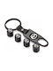 Set Keychain Air Cap Mazda Logo 4 Τμχ. Metalice 4buc