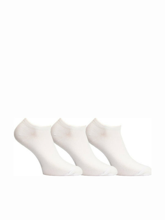Kal-tsa Men's Solid Color Socks White 3Pack