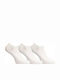Kal-tsa Men's Solid Color Socks White 3Pack