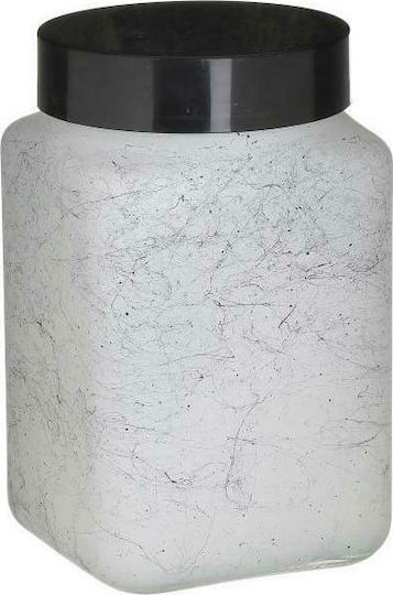 Click General Use Glass Jar with Lid White 1500ml
