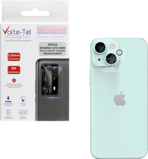 Volte-Tel 0.25mm 3D Curved Camera Protection Tempered Glass for the iPhone 13 Mini 8295003