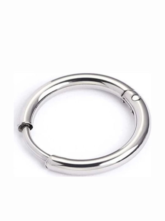 Hoop 12mm Μονό Σκουλαρίκι Κρίκος από Ατσάλι