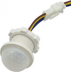 Motion Sensor with Range 6m in White Color XL-002