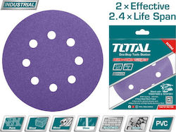 Total Σετ Φύλλα Λείανσης Έκκεντρου Τριβείου K120 / K40 / K60 / K80 με 8 Τρύπες 150x150mm 10τμχ