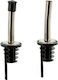 BigBuy Set 2 Metall Flusskappen für Flaschen Schwarz