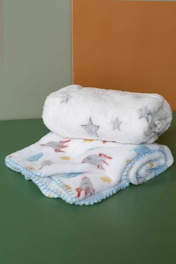 Palamaiki Κουβέρτα Αγκαλιάς & Λίκνου BFL802 Fleece Πολύχρωμο 75x100εκ.