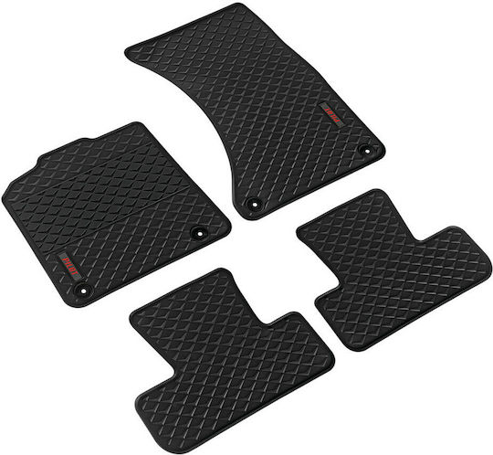 Lampa Set of Front and Rear Mats 4pcs for Audi Q5 2017+ Black