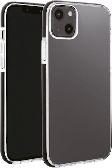 Vivanco Rock Solid Back Cover Silicone Transparent / Black (iPhone 13 mini)