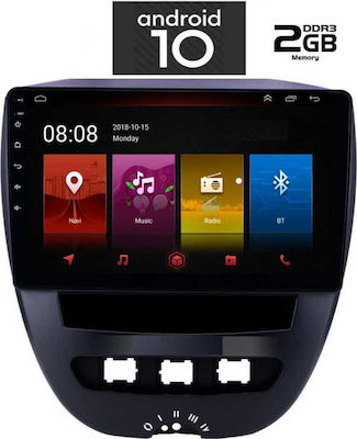 Lenovo IQ-AN X4950 Ηχοσύστημα Αυτοκινήτου για Peugeot 107 / Aygo (Bluetooth/USB/AUX/WiFi/GPS) με Οθόνη Αφής 10.1"