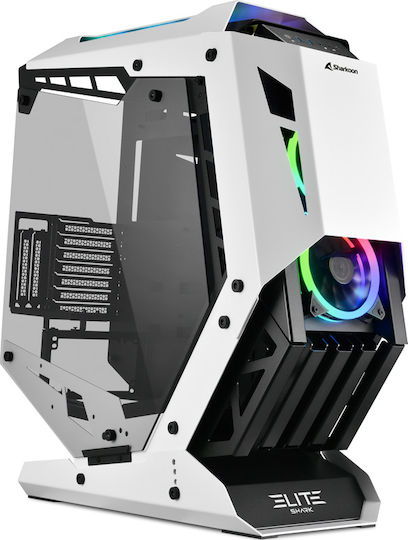 Sharkoon Elite Shark CA700 Gaming Full Tower Computer Case with Window Panel Black