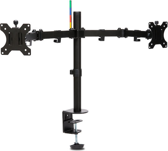 Kensington SmartFit Ergo Stand Desk Mounted for 2 Monitors up to 32" with Arm