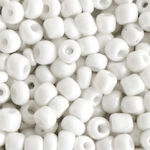 Craft Beads Χάντρες Seed Beads 6/0 White 4mm 10gr 120pcs