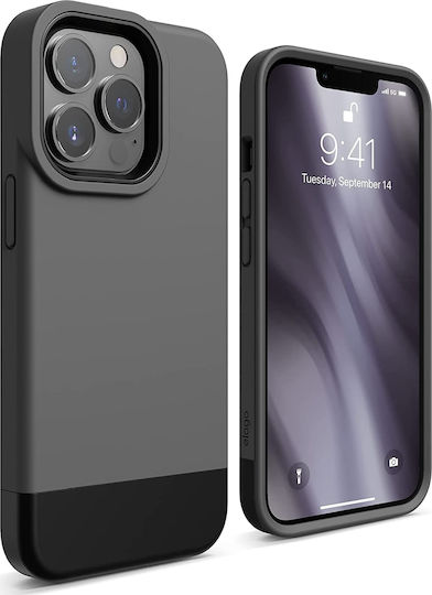 Elago Glide Back Cover Σιλικόνης 1.3mm Dark Gray/Black (iPhone 13 Pro)