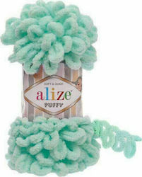 Alize Synthetic Knitting Yarn Puffy 19 Light turquoise 9m 100gr