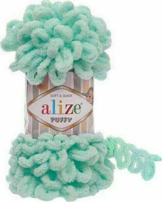 Alize Strickgarn Synthetisch Puffy 19 Ανοιχτό Τιρκουάζ 9m 100gr