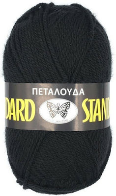 Πεταλούδα Νήμα Πλεξίματος Ακρυλικό Standard Acrylic 1 Μαύρο