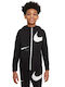 Nike Αθλητική Παιδική Ζακέτα Φούτερ με Κουκούλα για Αγόρι Μαύρη