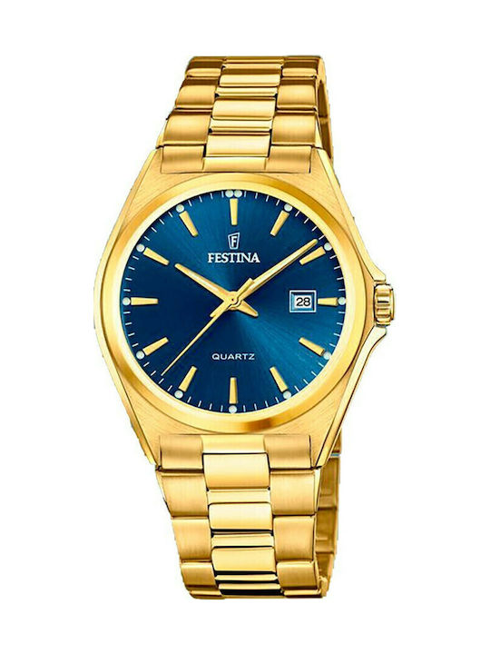 Festina Men's Watch 40mm Battery with Gold Meta...