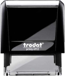 Trodat Printy 4912 Rectangular Self-Inking Text Stamp with Black Ink