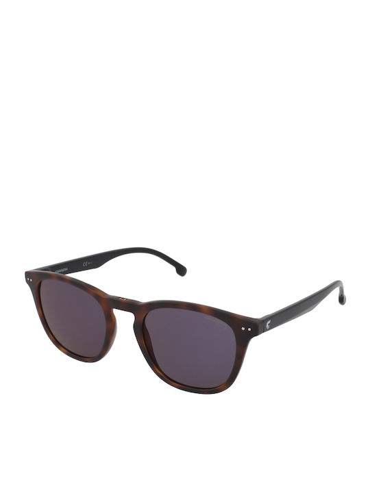 Carrera Men's Sunglasses with Brown Tartaruga Horn-Rimmed Frame and Grey Lenses