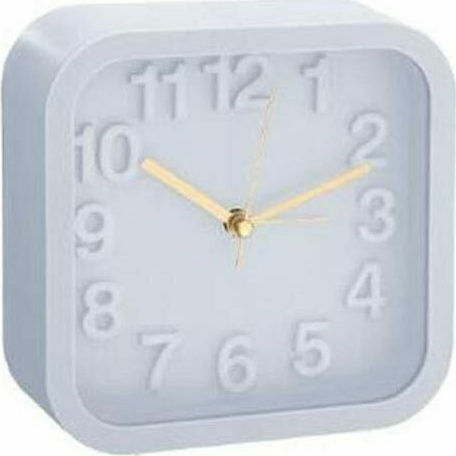 Tabletop Clock With Alarm Clock Light Grey