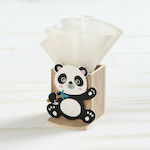 Christening Favor with Pencil Holder Panda made of Wood