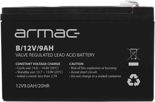 Armac Батерия UPS с Капацитет 9Ах и Напрежение 12V B/12V/9AH 1бр