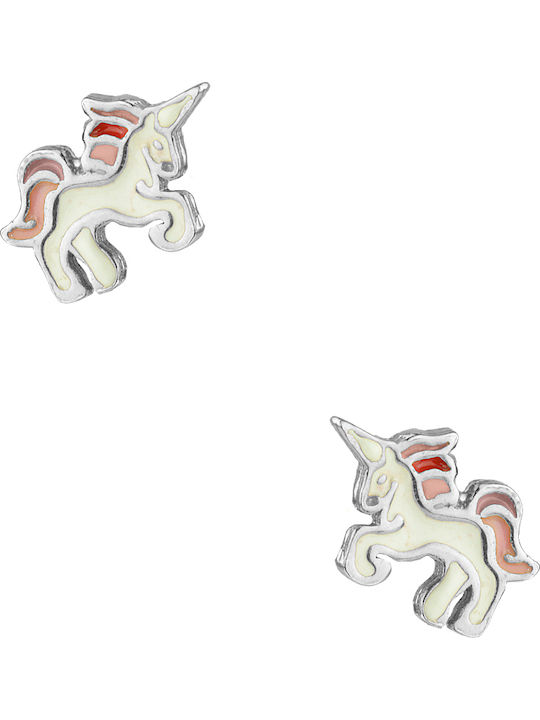 Amor Amor Silver Studs Kids Earrings Unicorns