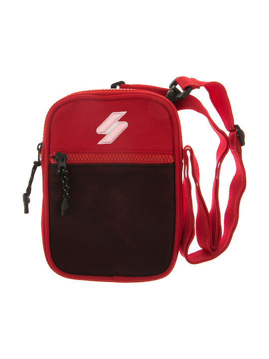 Superdry Ανδρική Τσάντα Ώμου / Χιαστί σε Κόκκινο χρώμα