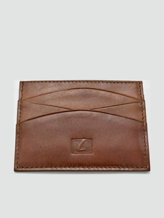 Leather Men's Wallet with RFID Tabac Brown
