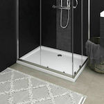 vidaXL Rectangular Acrylic Shower White 80x110x4cm