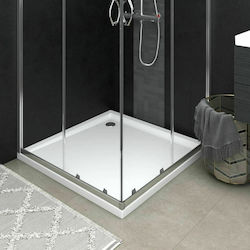 vidaXL Square Acrylic Shower White 90x90x4cm