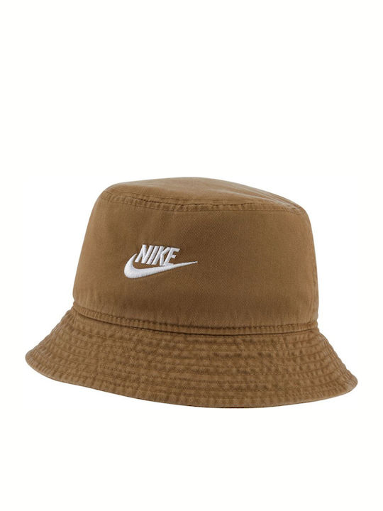 Nike Sportswear Υφασμάτινo Ανδρικό Καπέλο Στυλ Bucket Dark Driftwood / White