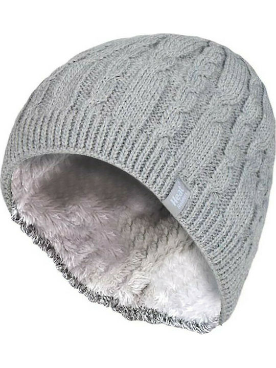 Heat Holders 80113 Beanie Beanie with Rib Knit in Gray color