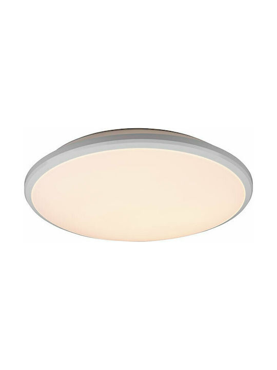 Trio Lighting Limbus Μοντέρνα Πλαστική Πλαφονιέρα Οροφής με Ενσωματωμένο LED σε Λευκό χρώμα 34.7cm