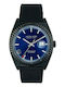 Jason Hyde Ανδρικό Ρολόι 40mm Χρονογράφος Μπαταρίας με Μαύρο Υφασμάτινο Λουράκι