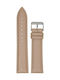 Tzevelion ART660 Leather Strap Beige 12mm