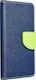 Fancy Brieftasche Synthetisches Leder Marineblau (Redmi Note 10 Pro)