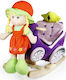 Avra Toys Fabric Rocking Toy Carriage for 12+ m...