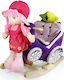 Avra Toys Fabric Rocking Toy Carriage for 12+ m...