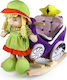 Avra Toys Fabric Rocking Toy Carriage for 12+ m...