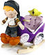 Avra Toys Fabric Rocking Toy Carriage for 12+ m...