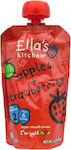 Ella's Kitchen Borcan pentru alimente pentru copii Apples & Strawberries Fără gluten pentru 6m+ 120gr