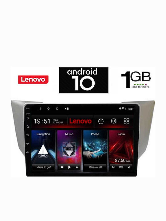 Lenovo Car-Audiosystem für Lexus RX (Bluetooth/USB/AUX/WiFi/GPS) mit Touchscreen 9" IQ-AN X5949_GPS
