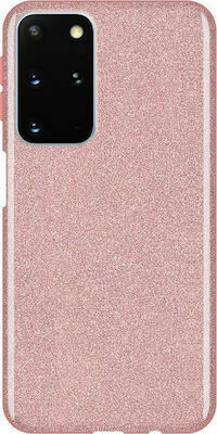 Glitter Задна корица Силикон Розов (Huawei P40)
