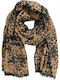 Cozy At Heart Frauen Wollschal Tan Leopard