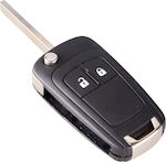 Foldable Car Key Shell with 2 Buttons for Opel Astra J- Insignia