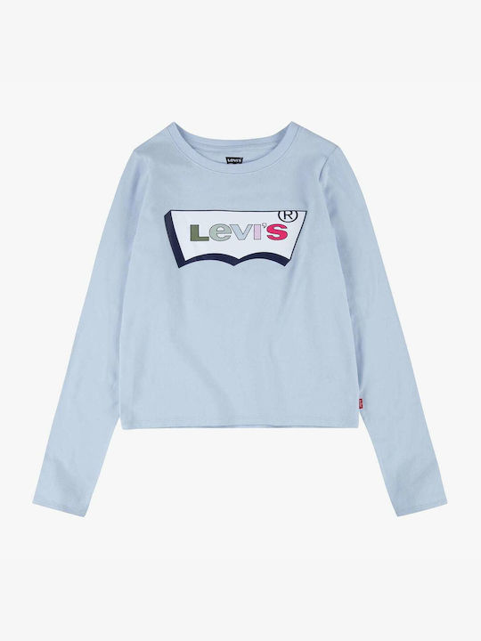 Levi's Kids Blouse Long Sleeve Light Blue